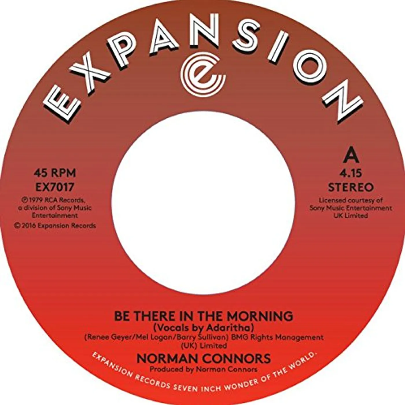 Norman Connors BE THERE IN THE MORNING / I DON'T NEED NOBODY ELSE Vinyl Record