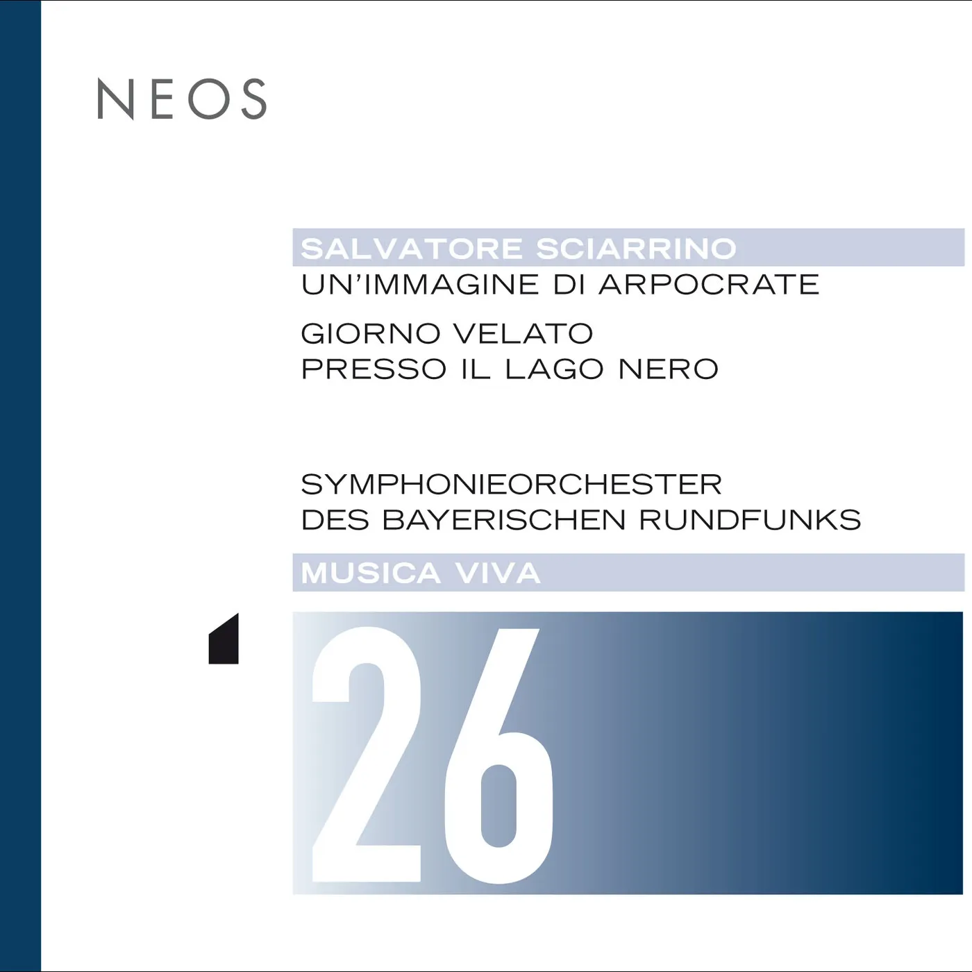 Salvatore Sciarrino MUSICA VIVA 26 CD