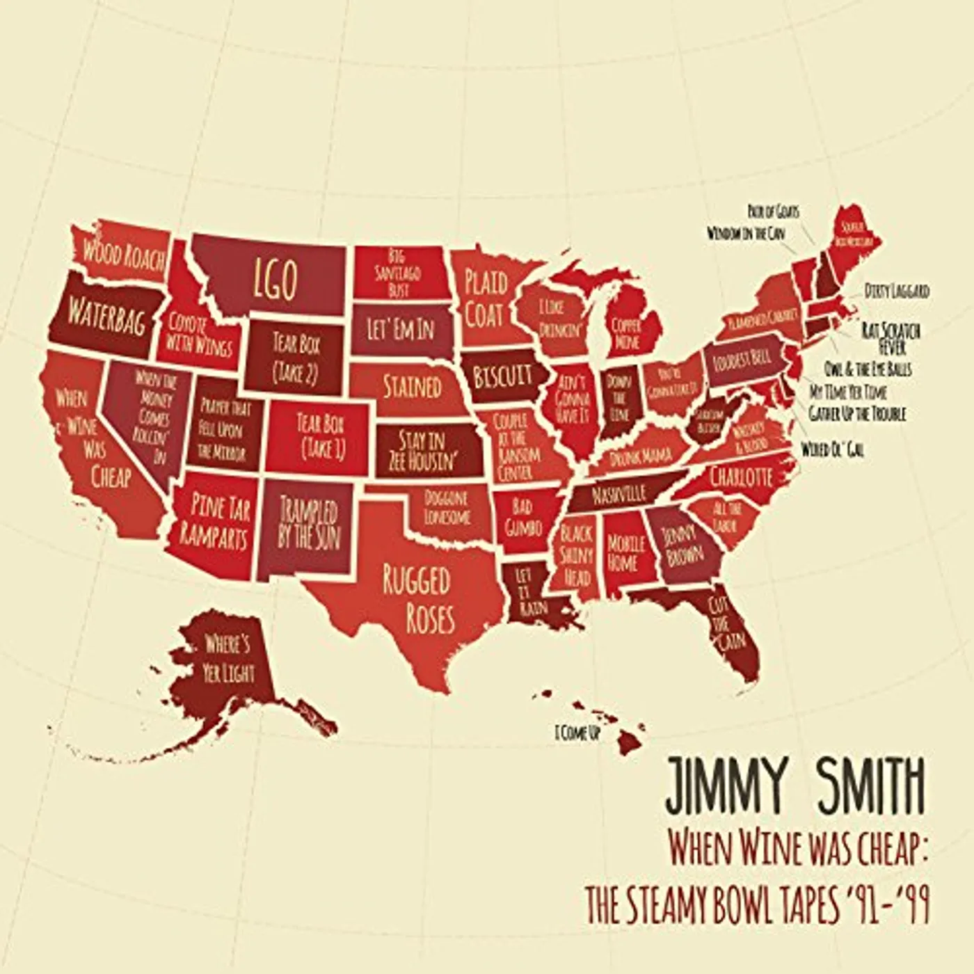 Jimmy Smith WHEN WINE WAS CHEAP: THE STEAMY BOWL TAPES '91-99 CD