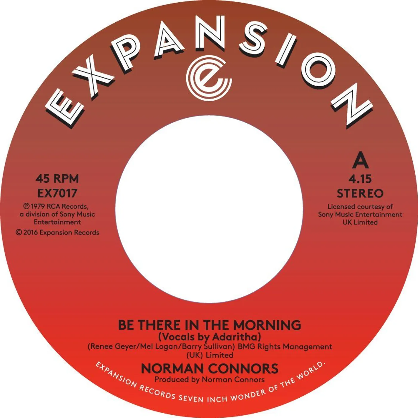 Norman Connors BE THERE IN THE MORNING / I DON'T NEED NOBODY ELSE Vinyl Record