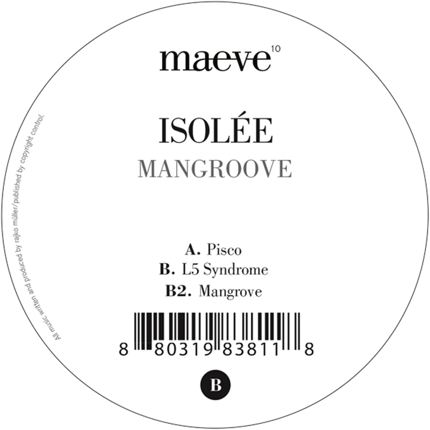 Isolée MANGROOVE Vinyl Record