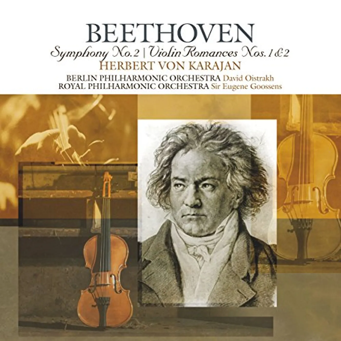 Ludwig van Beethoven: SYMPHONIES 2 / VIOLIN ROMANCES 1 & 2 Vinyl Record