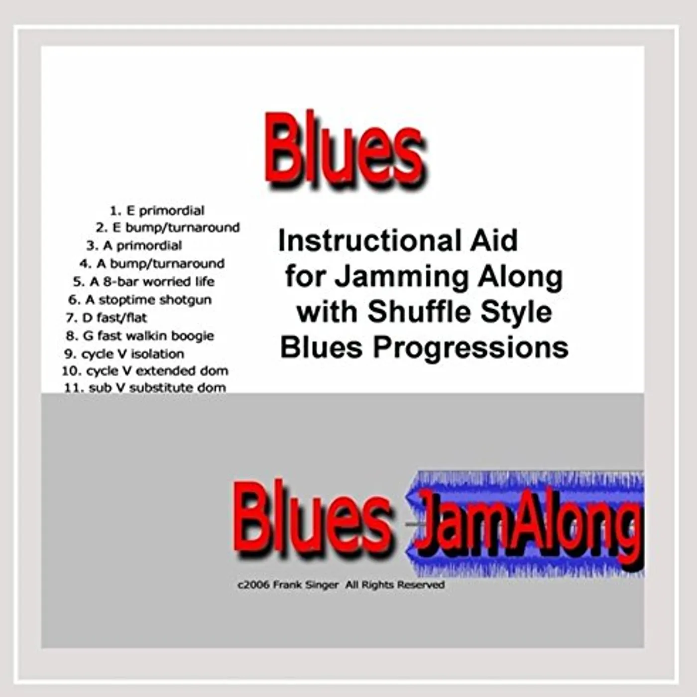 Frank Singer JAM ALONG BLUES CD