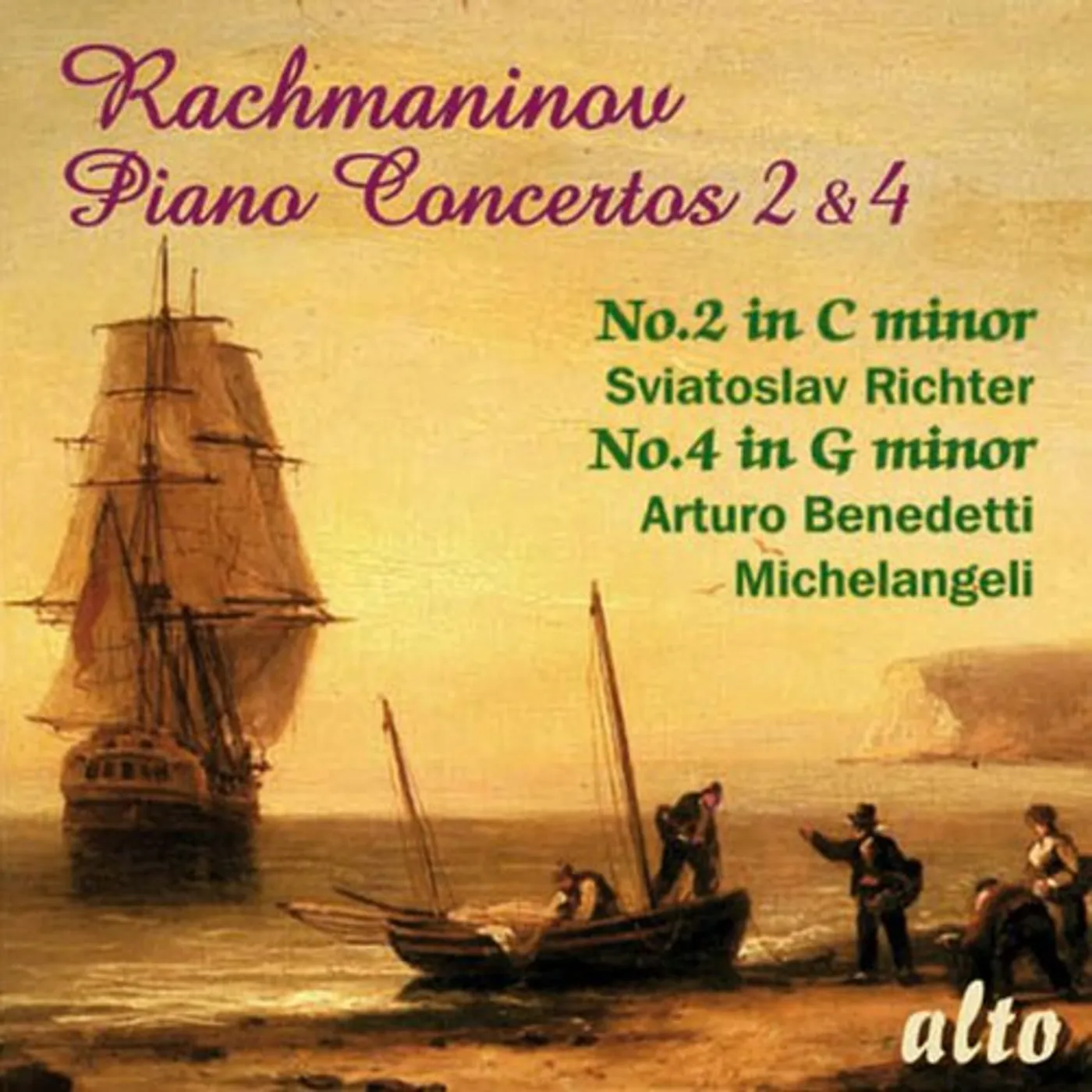 Sergei Rachmaninoff PNO CONS 2 & 4 RICHTER MICHELANGELI CD