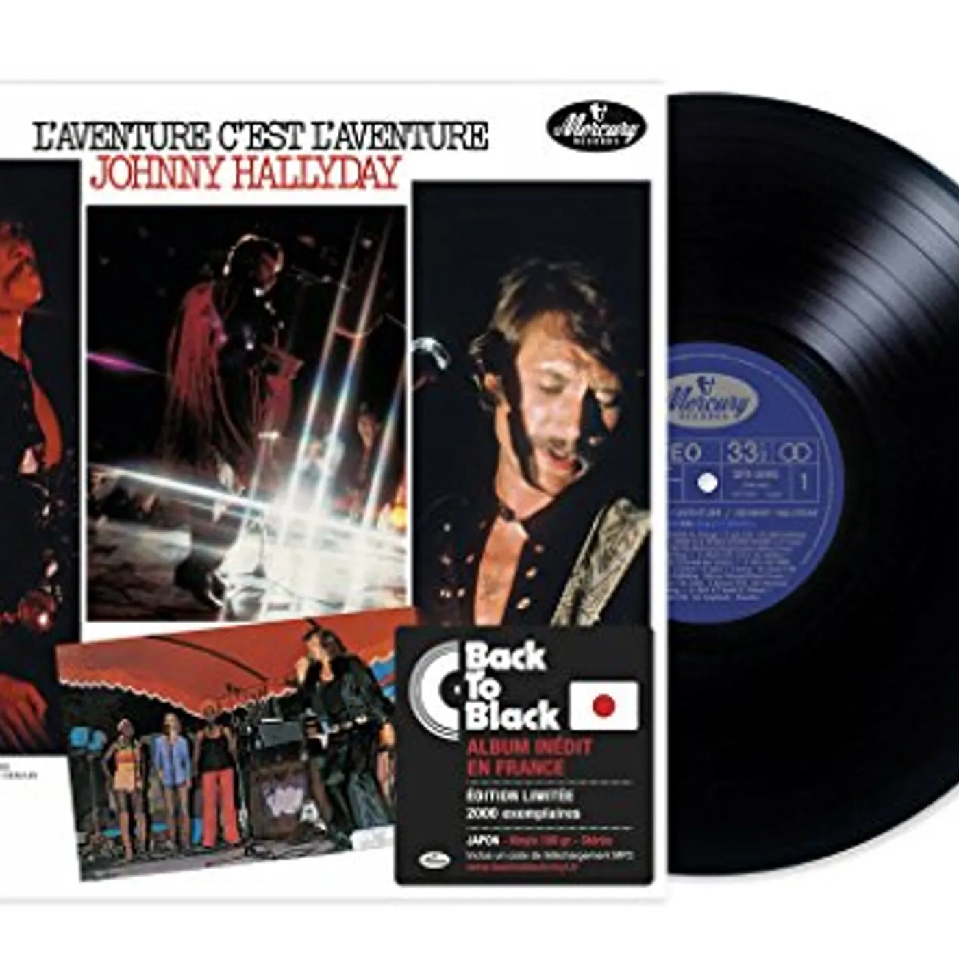 Johnny Hallyday L'AVENTURE C'EST L'AVENTURE Vinyl Record