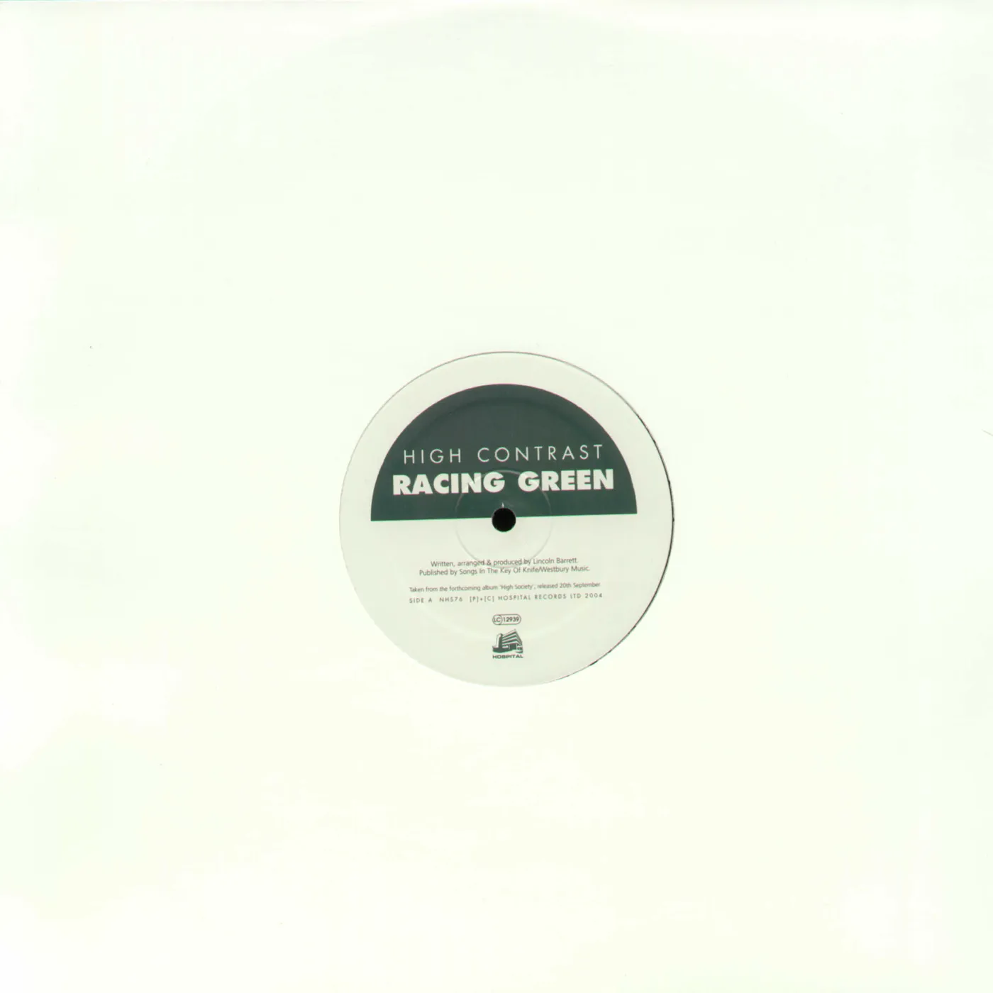 High Contrast Racing Green Vinyl Record