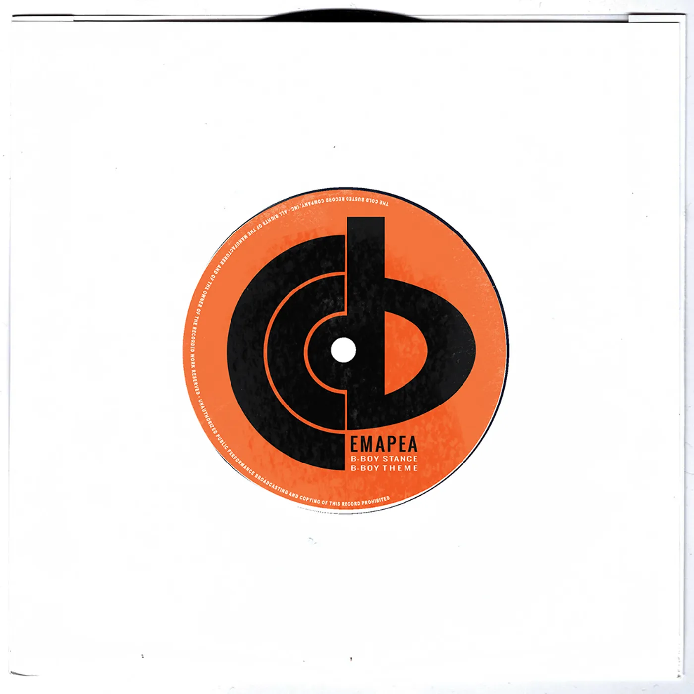 Emapea B-BOY STANCE / B-BOY THEME Vinyl Record
