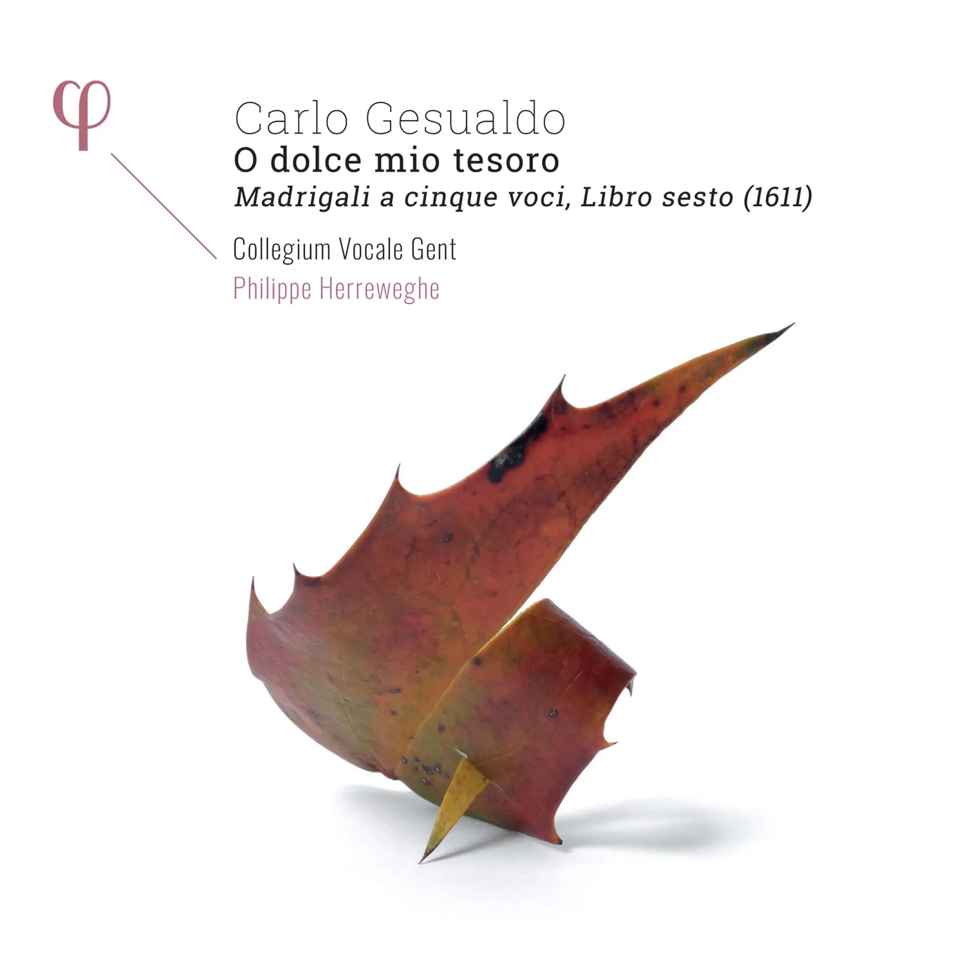 Gesualdo / Collegium Vocale Gent / Herreweghe CARLO GESUALDO: O DOLCE MIO TESORO CD