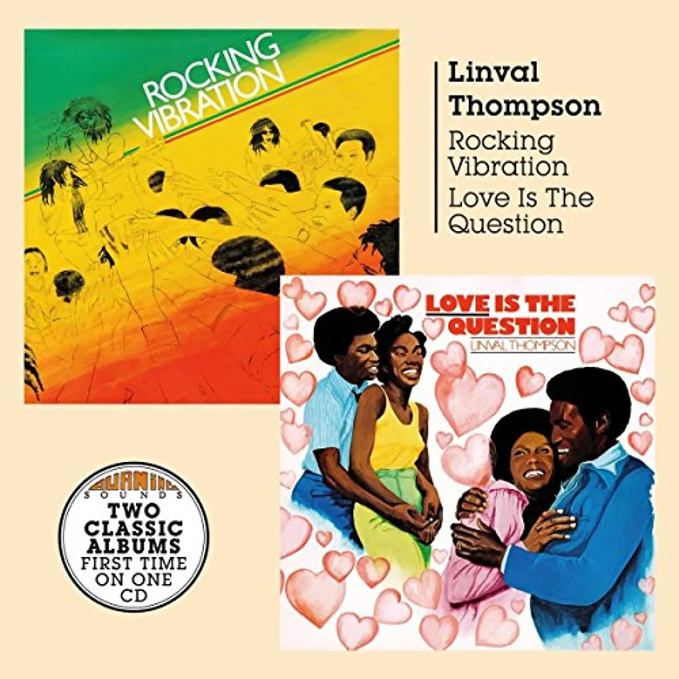 Linval Thompson ROCKING VIBRATION / LOVE IS THE QUESTION CD
