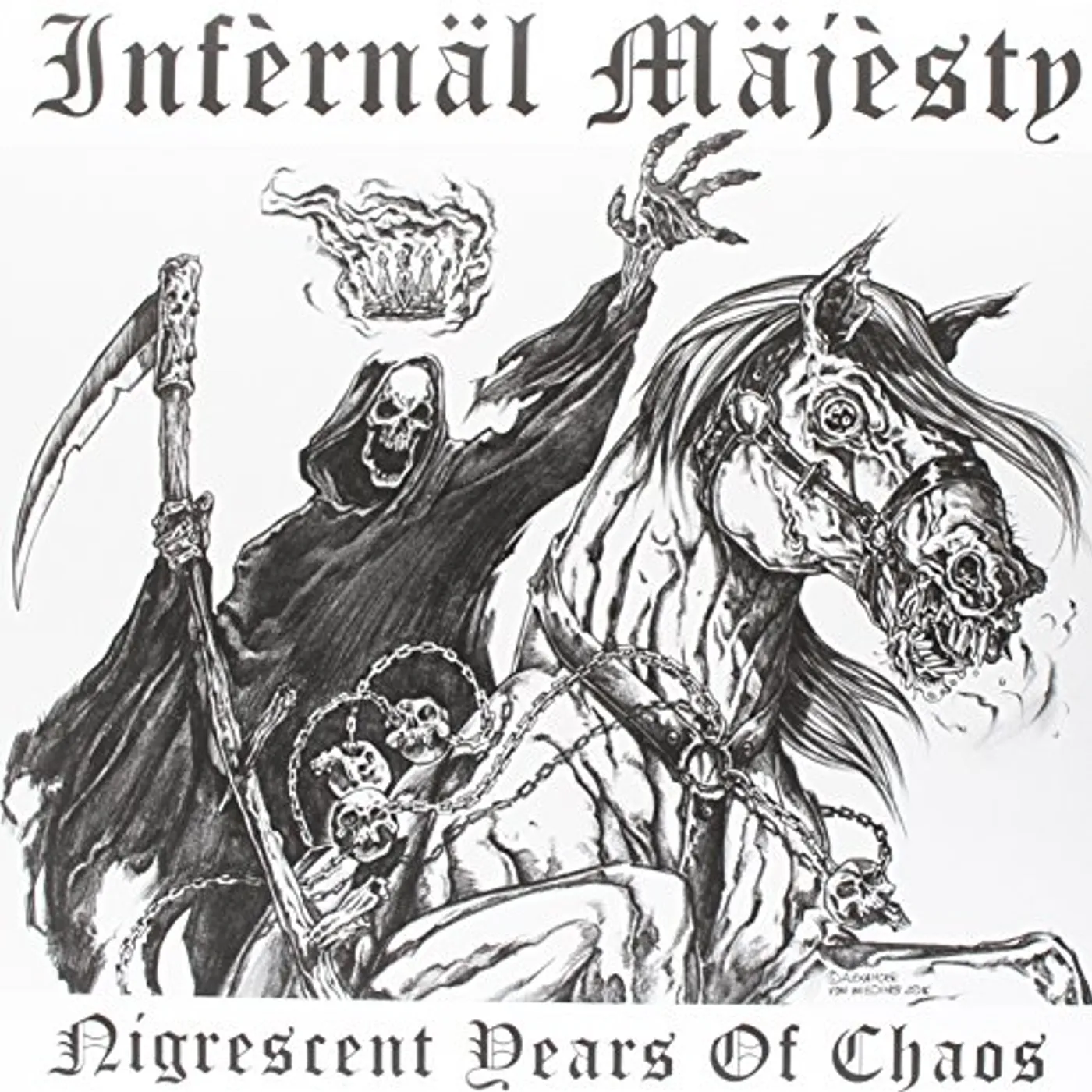 Infernäl Mäjesty Nigrescent Years of Chaos Vinyl Record