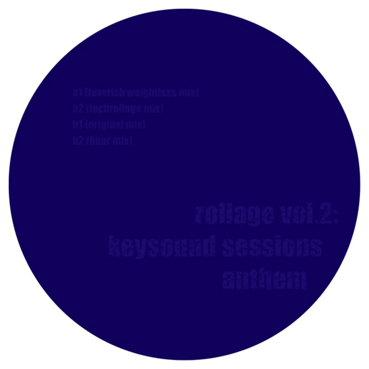Blackdown ROLLAGE 2: KEYSOUND SESSIONS ANTHEM Vinyl Record