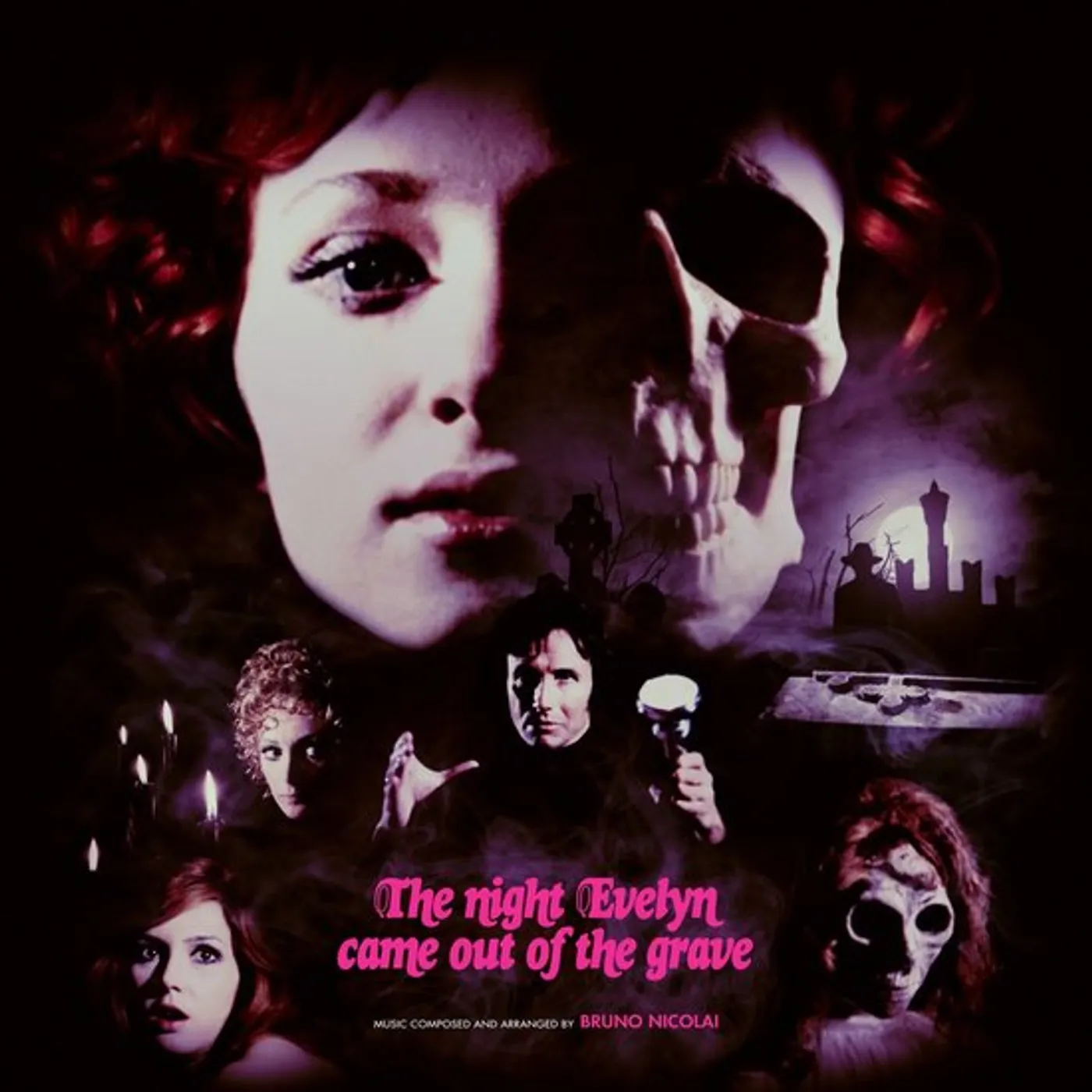 Bruno Nicolai NIGHT EVELYN CAME OUT OF THE GRAVE /O.S.T. Vinyl Record - Blue Vinyl