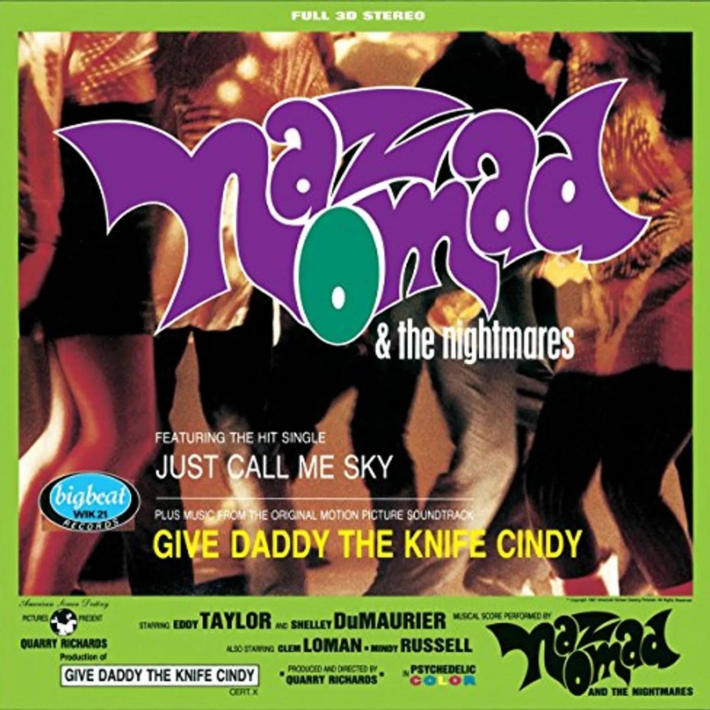 Naz Nomad And The Nightmares Give Daddy The Knife Cindy Vinyl Record