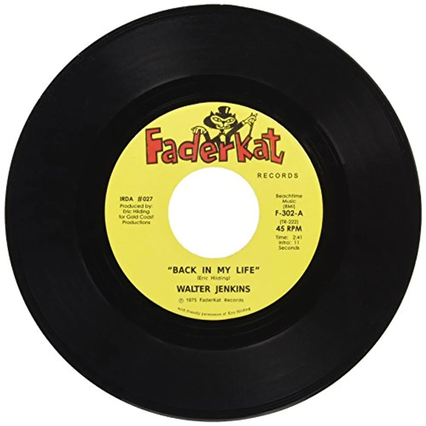 Walter Jenkins Back in My Life Vinyl Record