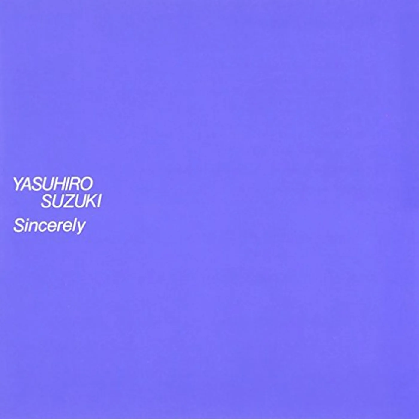 Yasuhiro Suzuki SINCERELY CD