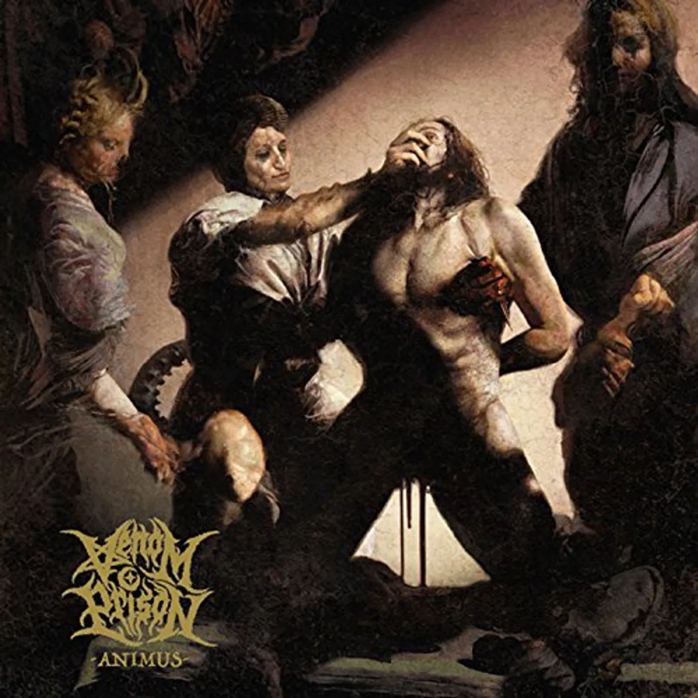Venom Prison ANIMUS (LIMITED YELLOW/BLACK SPATTER VERSION) Vinyl Record
