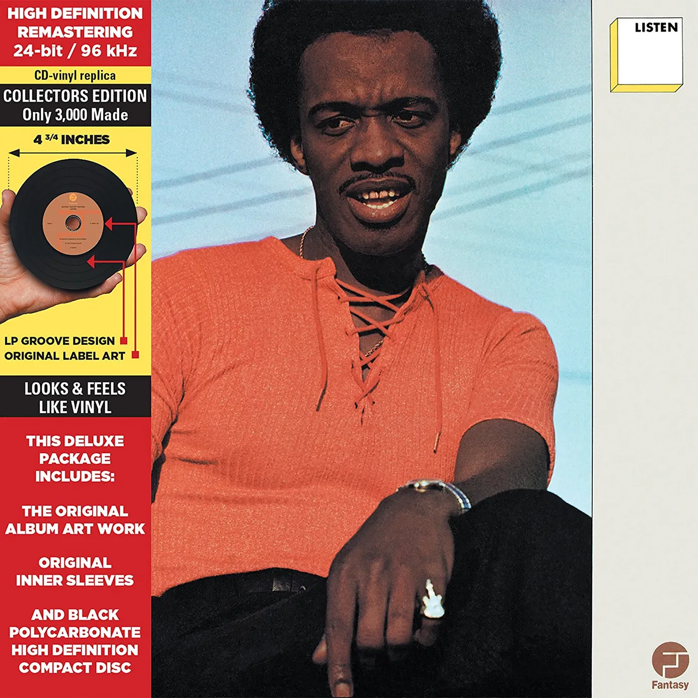Johnny "Guitar" Watson LISTEN (DELUXE CD-VINYL REPLICA CARDBOARD JACKET) CD