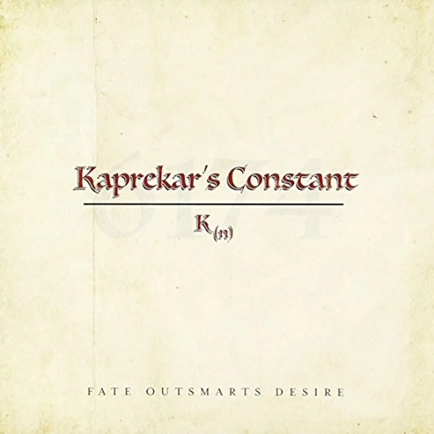Kaprekar's Constant Fate Outsmarts Desire Vinyl Record