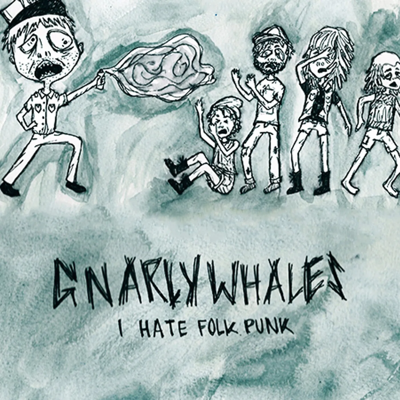 Gnarly Whales I Hate Folk Punk Vinyl Record