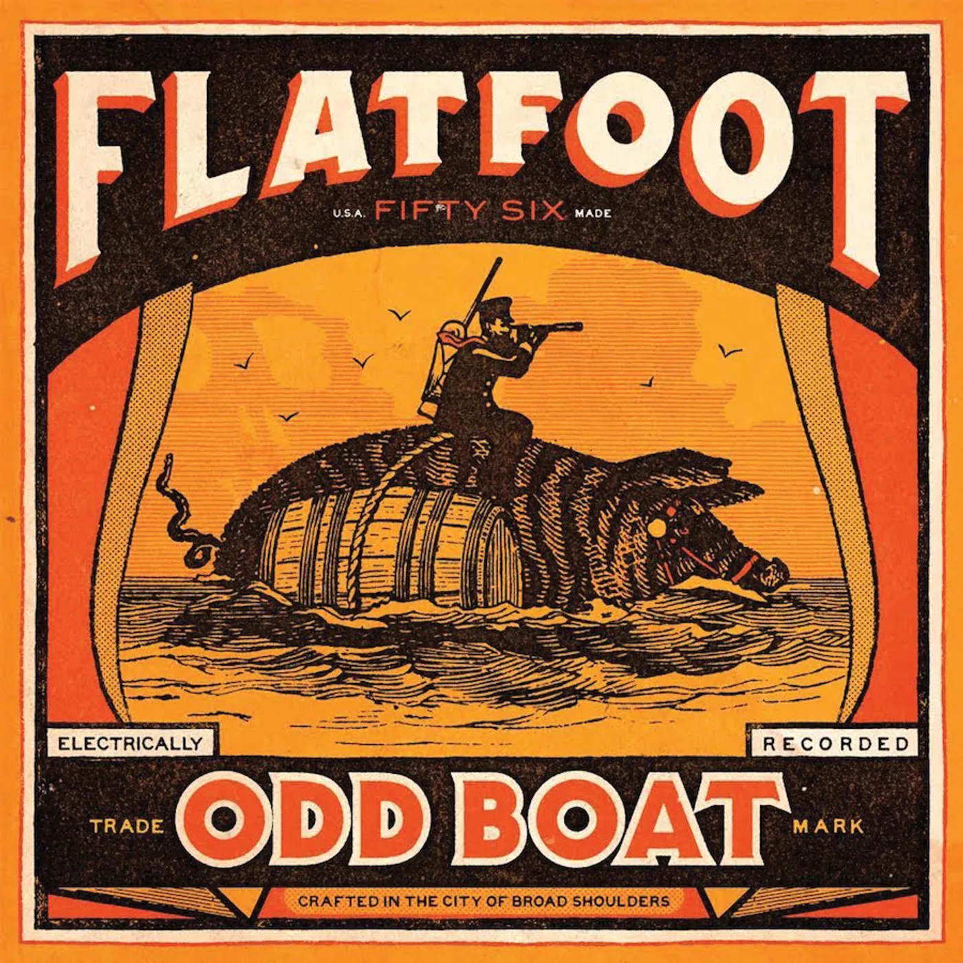 Flatfoot 56 ODD BOAT (BLACK SMOKE VINYL) Vinyl Record