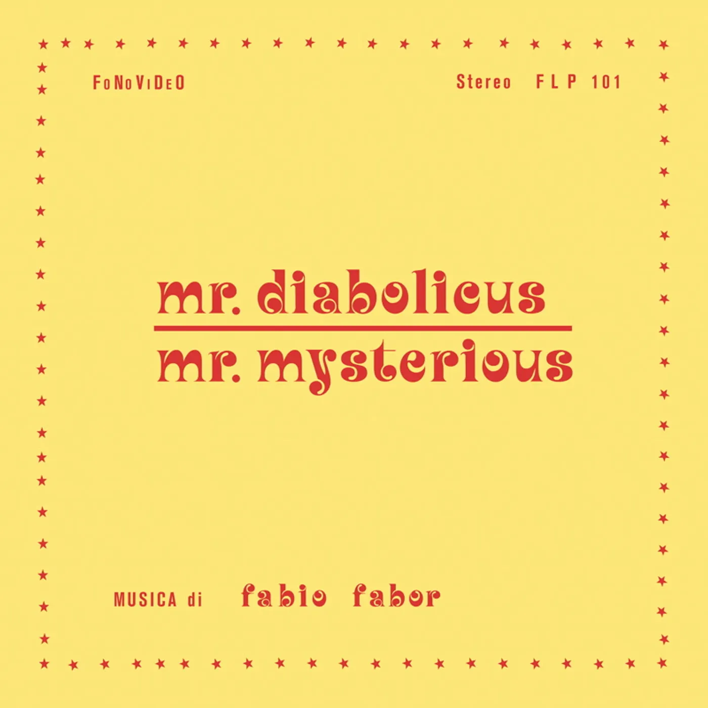 Fabor MR. DIABOLICUS: MR. MYSTERIOUS Vinyl Record