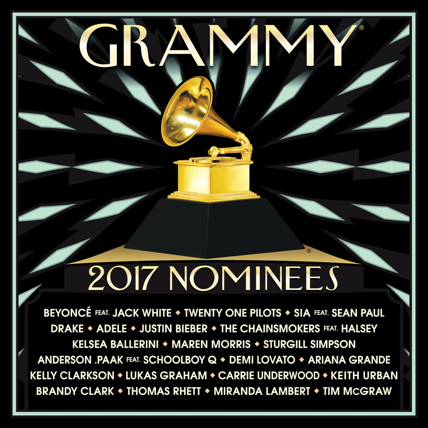 2017 GRAMMY NOMINEES / VARIOUS Vinyl Record - Gatefold Sleeve
