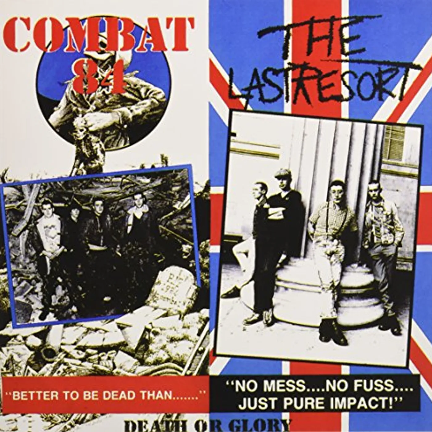 Combat 84 / Last Resort Death Or Glory Vinyl Record