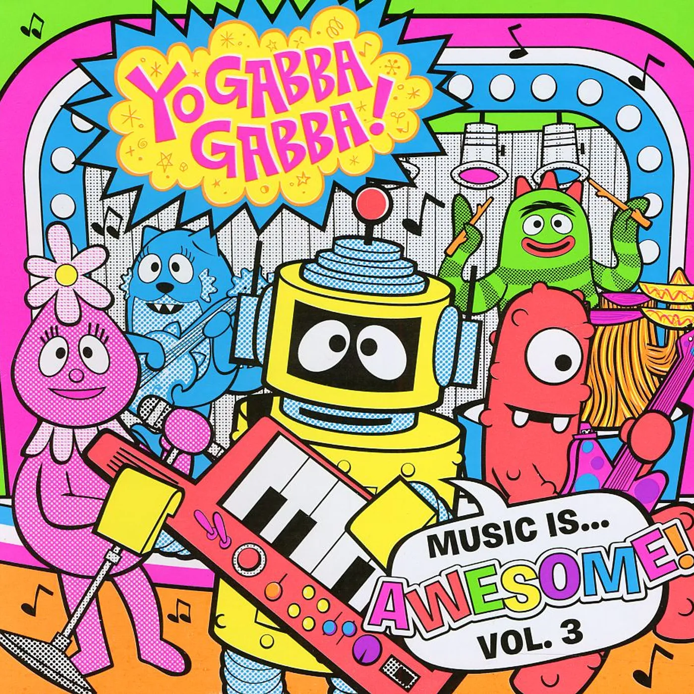 Yo Gabba Gabba MUSIC IS AWESOME 3 CD