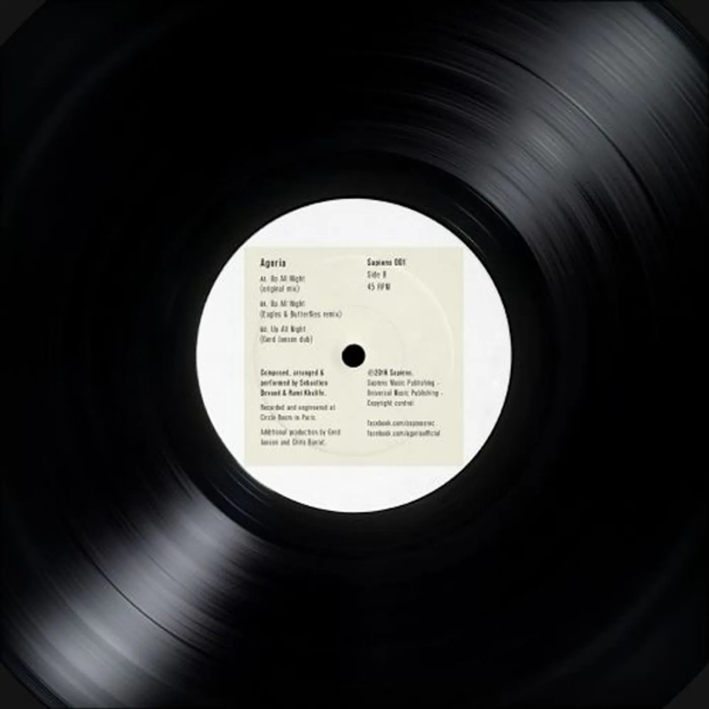 Agoria Up All Night Vinyl Record