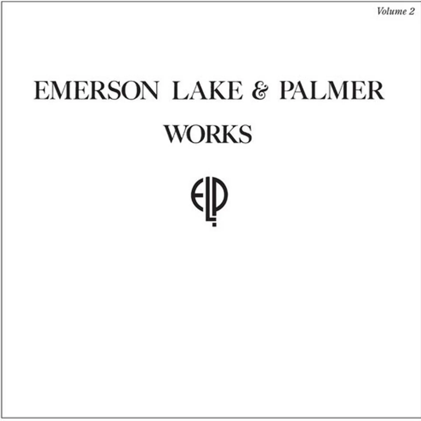 Emerson, Lake & Palmer WORKS VOLUME 2 Vinyl Record