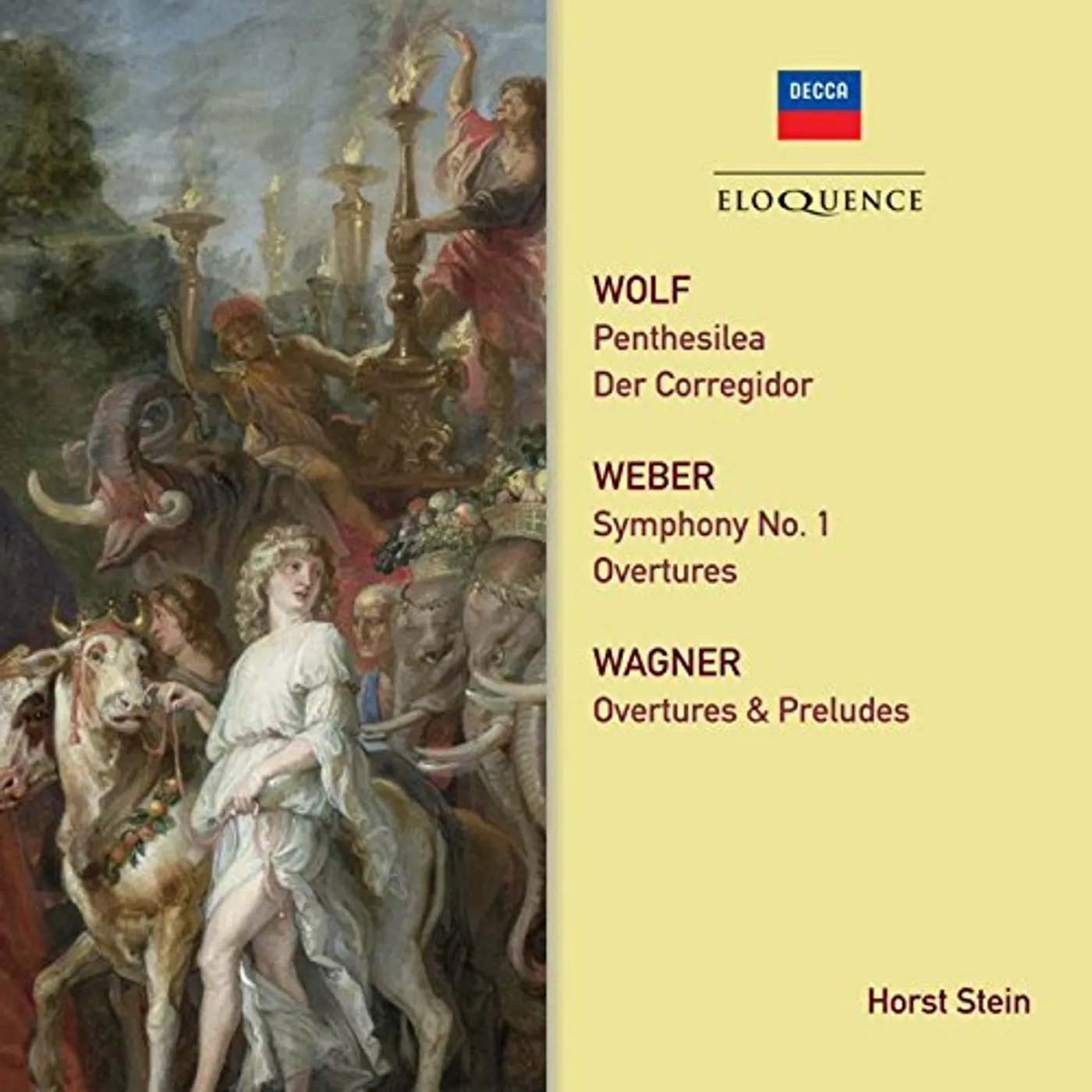 Horst Stein WOLF WEBER WAGNER: ORCHESTRAL WORKS CD