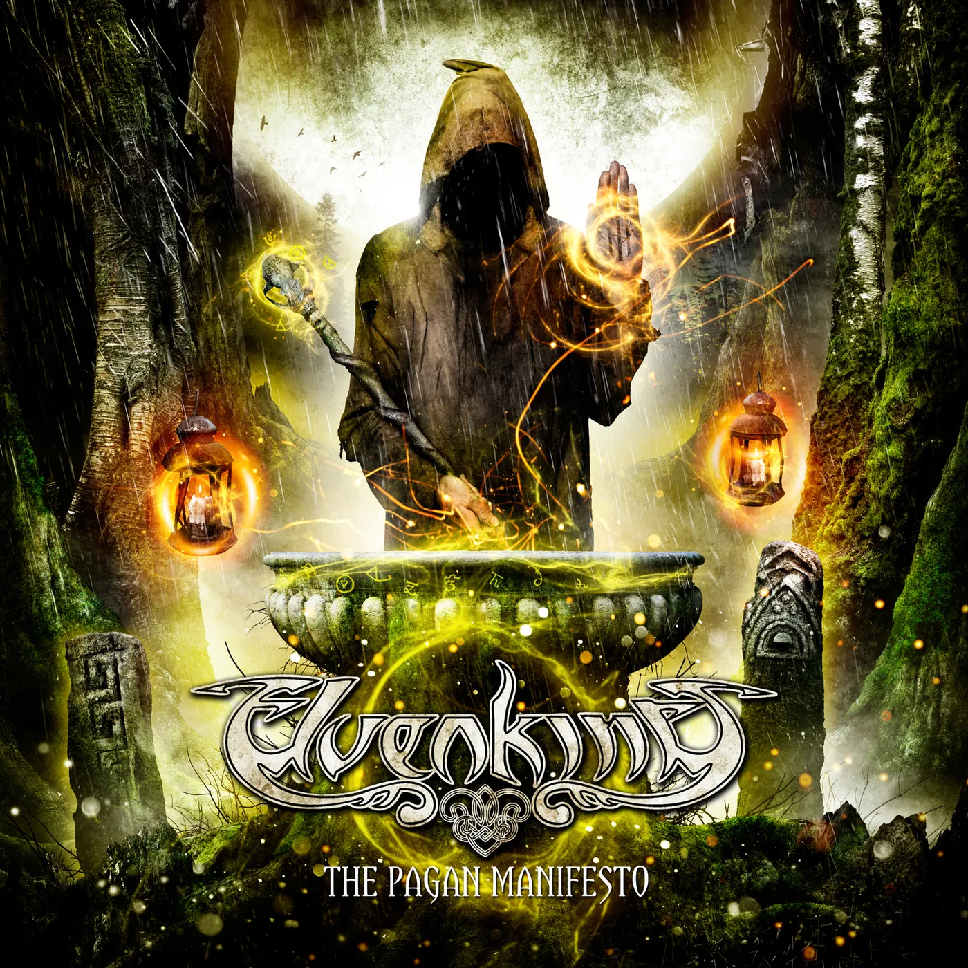 Elvenking THE PAGAN MANIFESTO (DARK GREEN VINYL) Vinyl Record