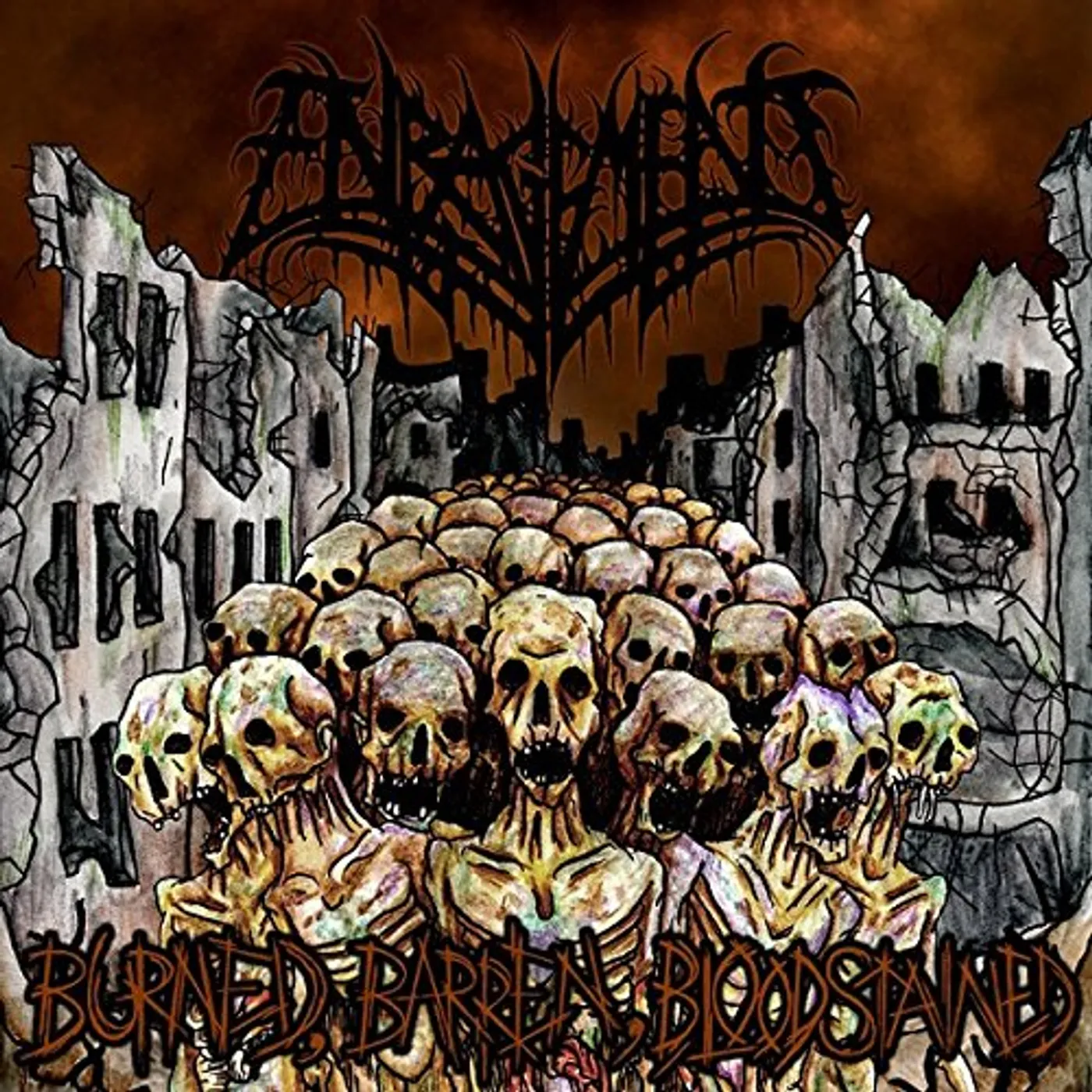 Enragement BURNED, BARREN, BLOODSTAINED CD
