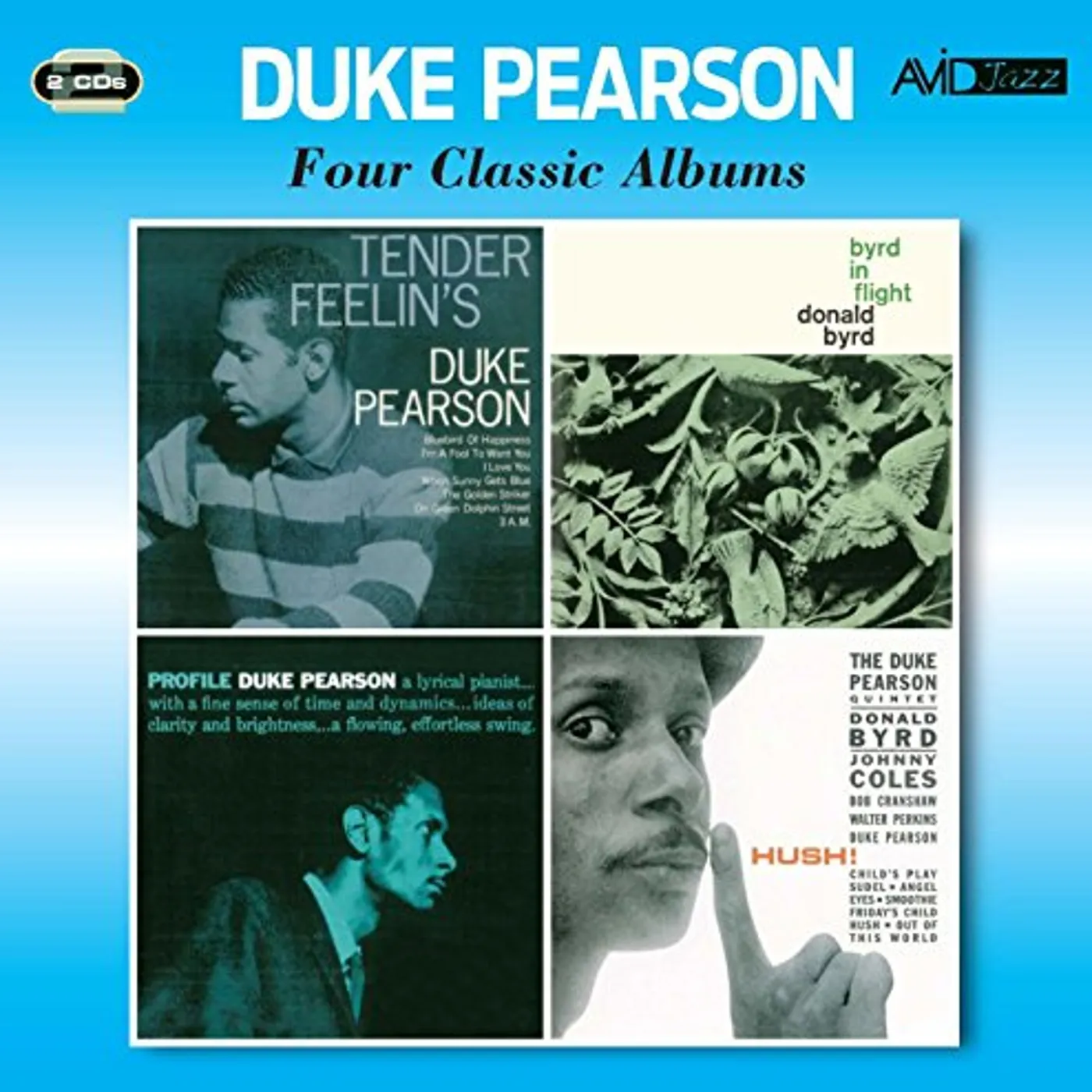 Duke Pearson TENDER FEELIN'S / BYRD IN FLIGHT / PROFILE / HUSH CD