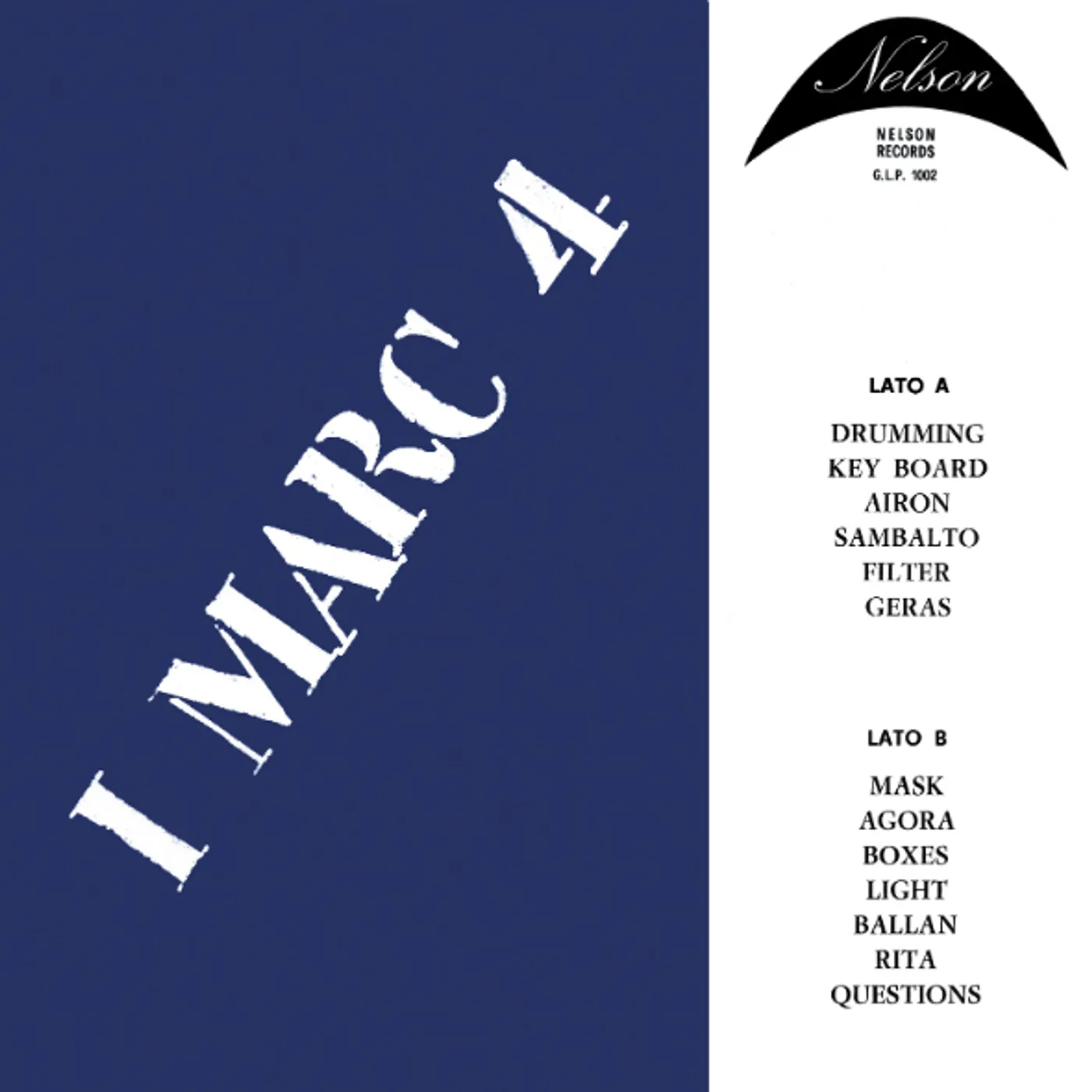 I Marc 4 G.L.P. 1002 Vinyl Record