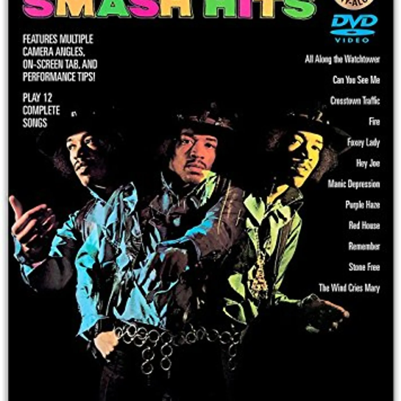 Jimi Hendrix SMASH HITS GUITAR PLAY ALONG 41 DVD