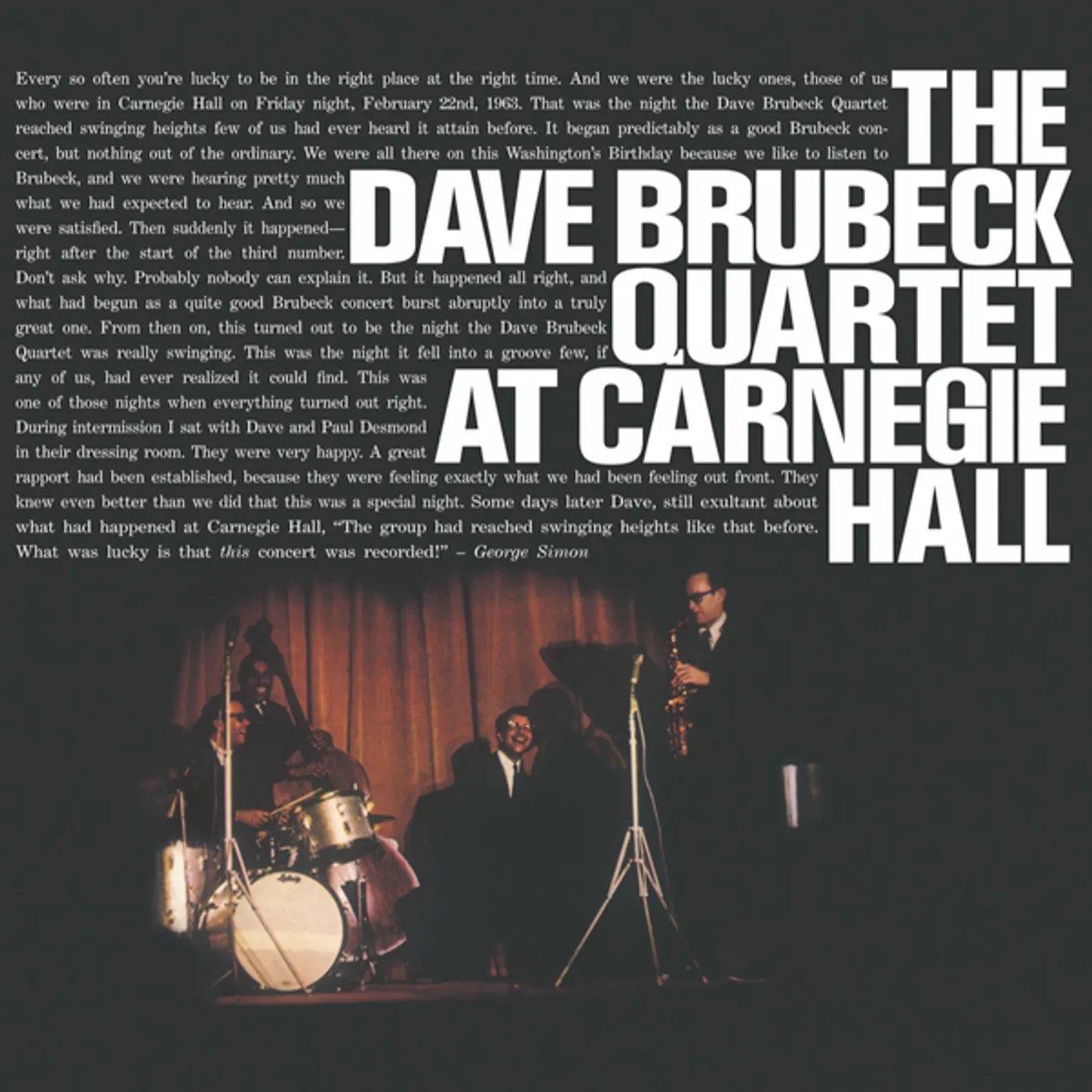 Dave Brubeck At Carnegie Hall Vinyl Record