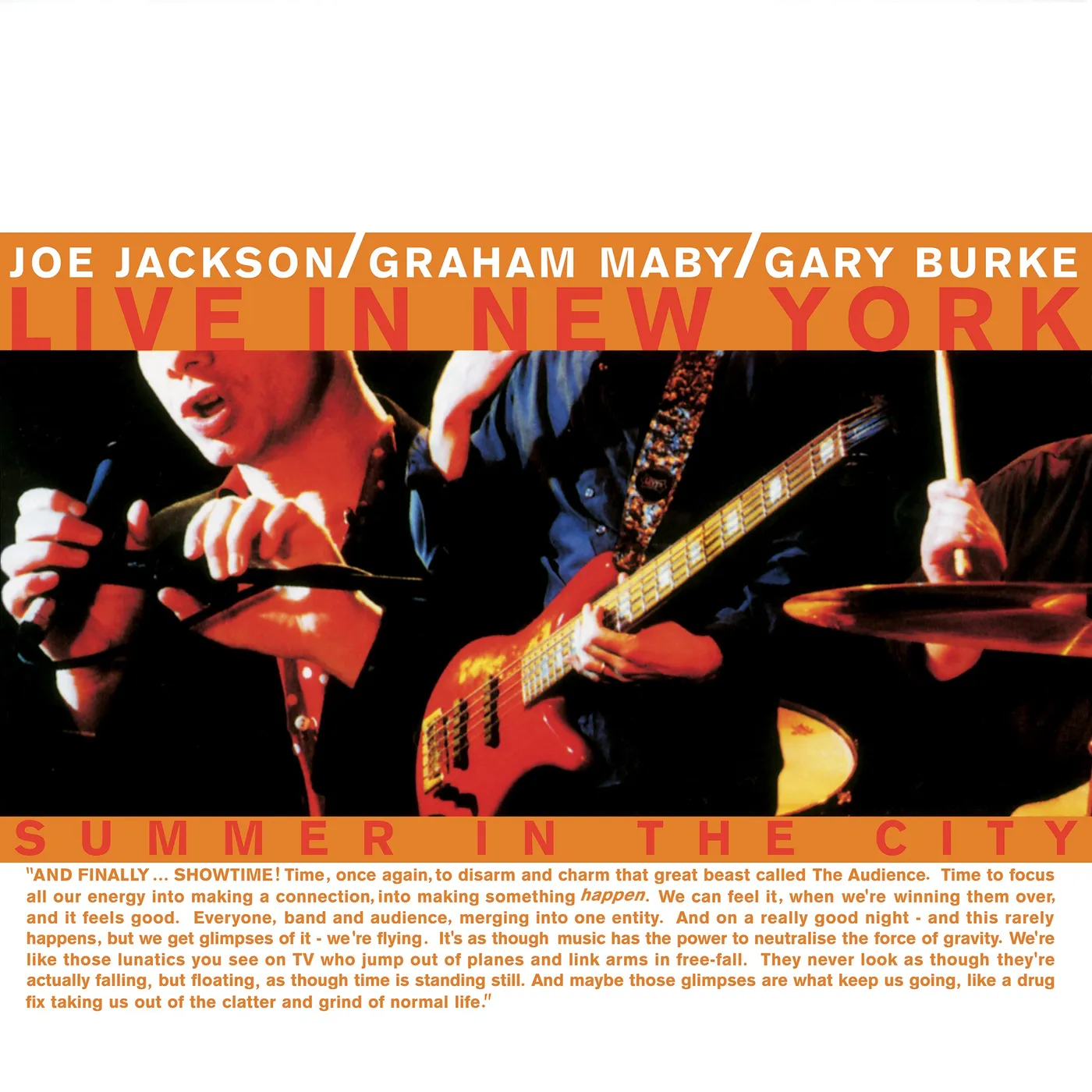 Joe Jackson SUMMER IN THE CITY: LIVE IN NEW YORK Vinyl Record