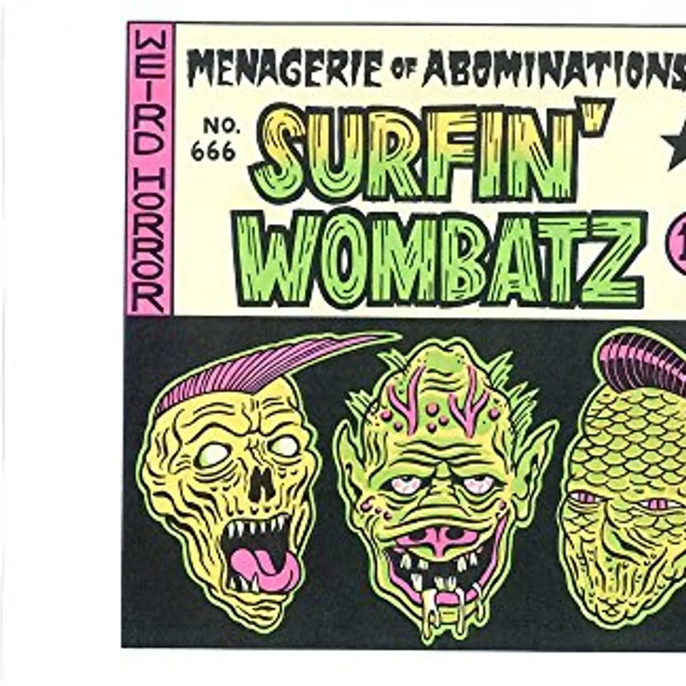 Surfin' Wombatz MENAGERIE OF ABOMINATIONS (COLORED VINYL) Vinyl Record