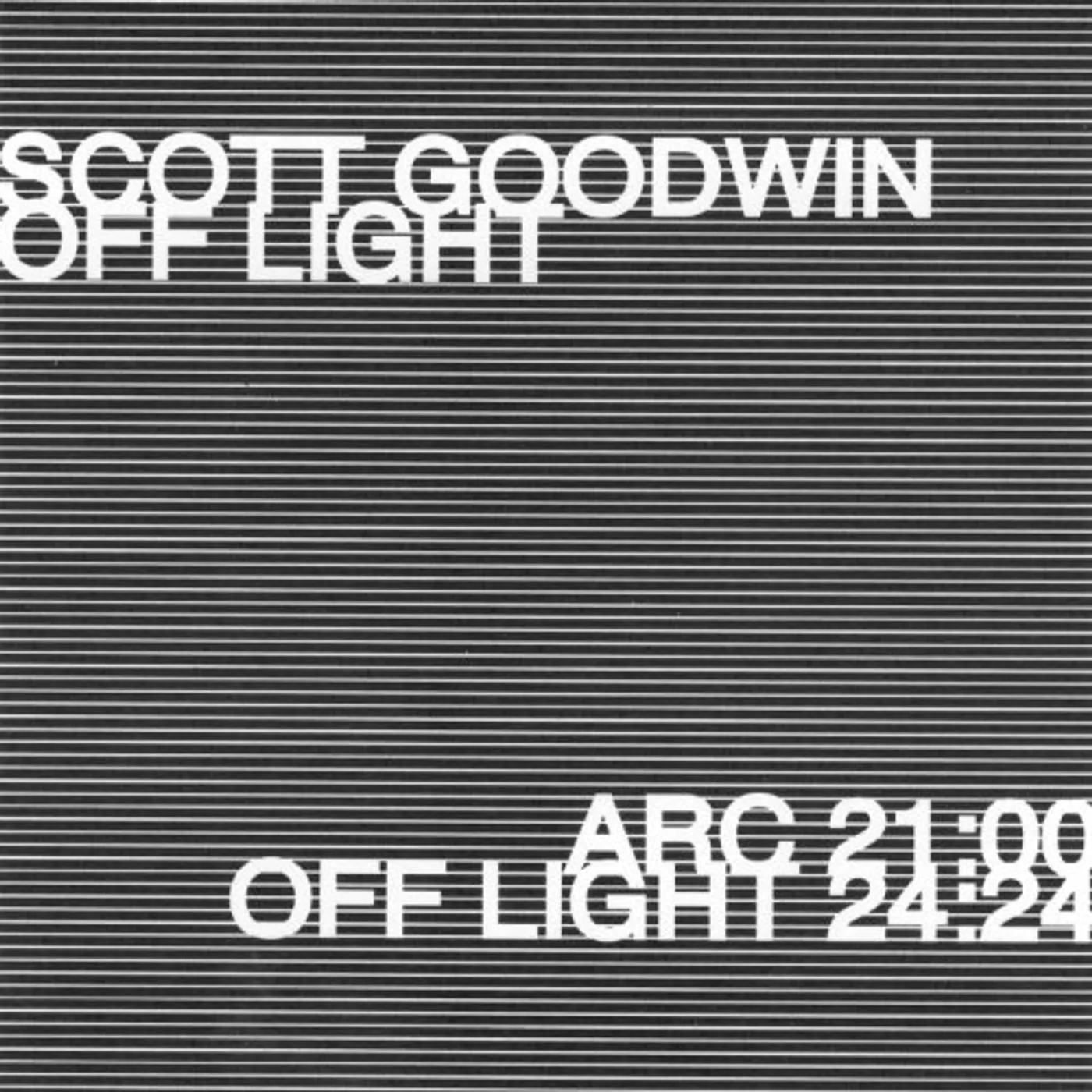 Scott Goodwin OFF LIGHT CD