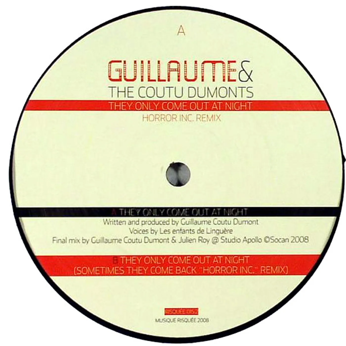 Guillaume & The Coutu Dumonts 95837 THEY ONLY COME OUT AT NIGHT Vinyl Record