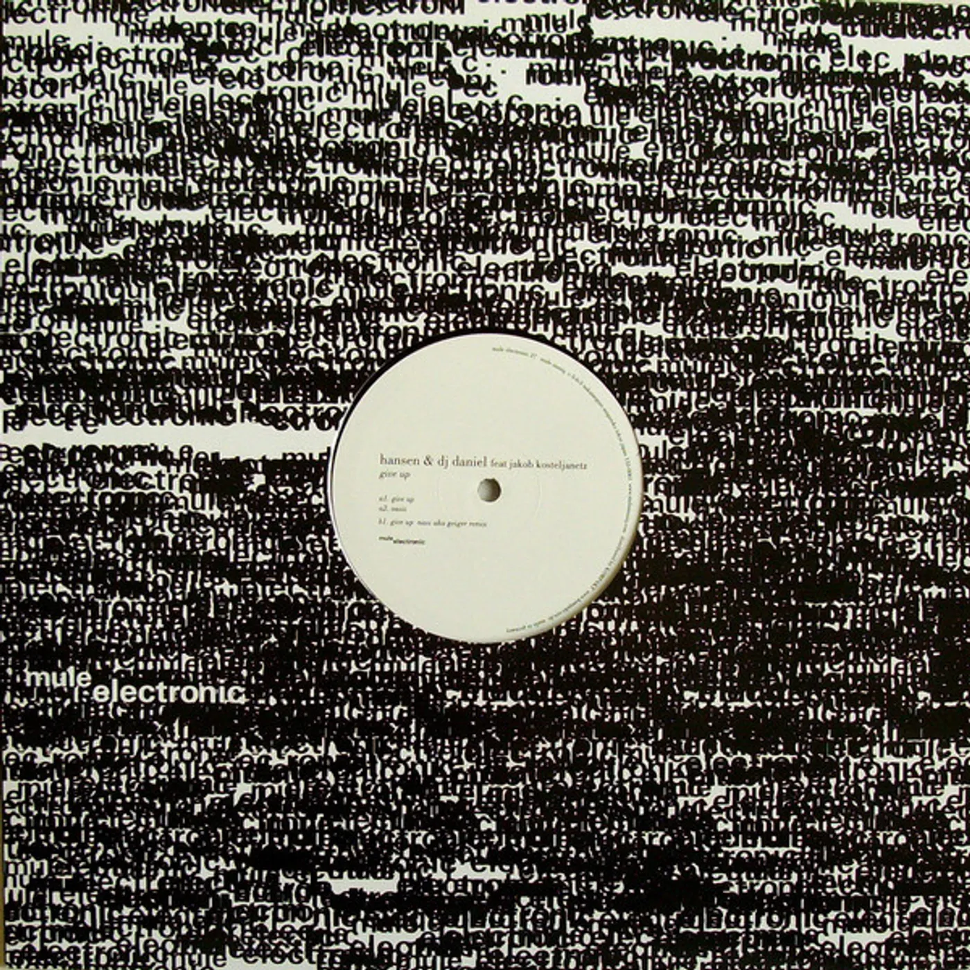 Hansen & DJ Daniel GIVE UP Vinyl Record