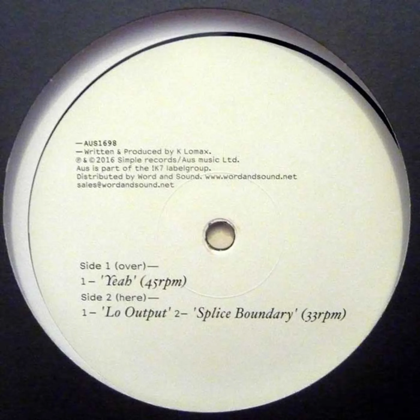 Komon SPLICE Vinyl Record