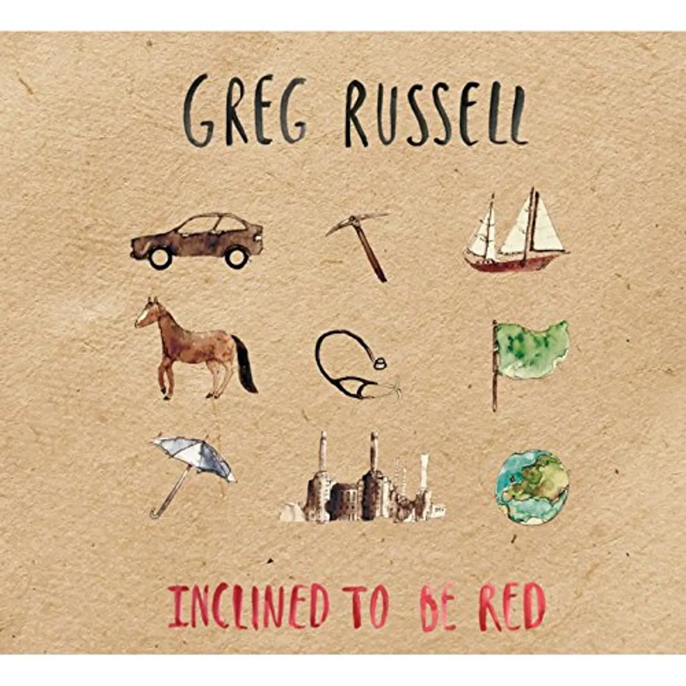 Greg Russell INCLINED TO BE RED CD