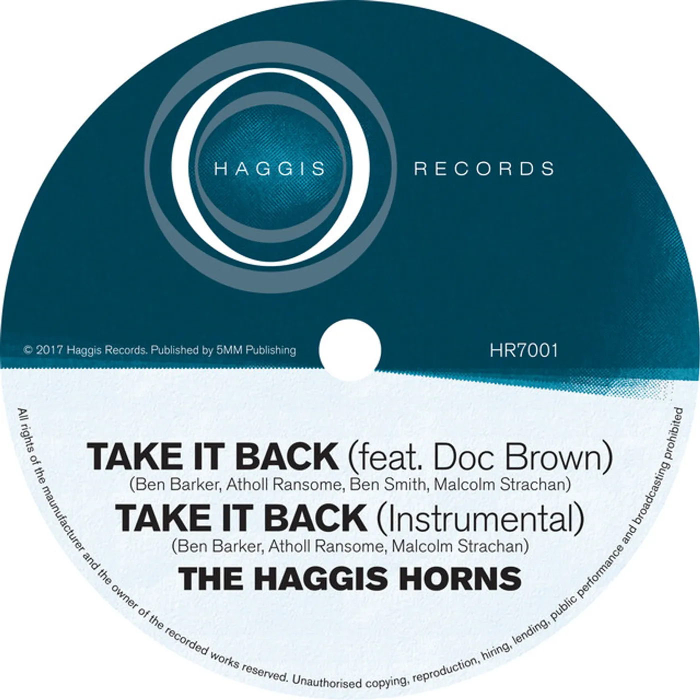 The Haggis Horns Take It Back Vinyl Record
