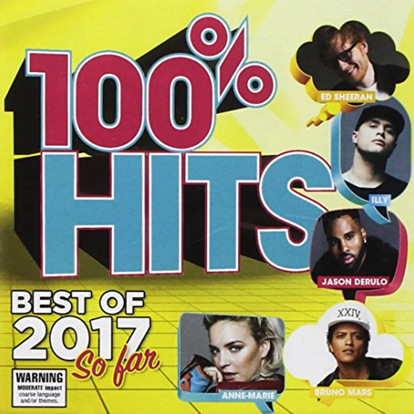 Various Artists  100% HITS: BEST OF 2017 SO FAR CD