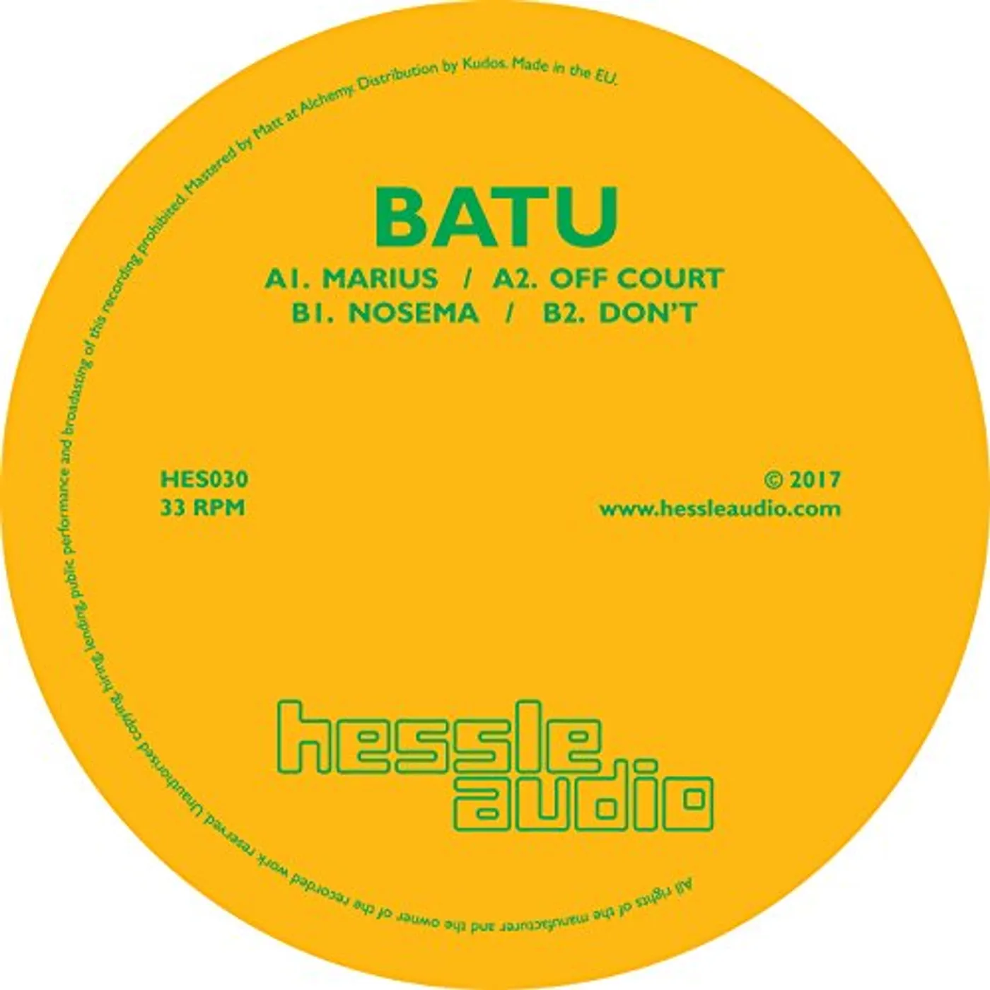 Batu Marius Vinyl Record