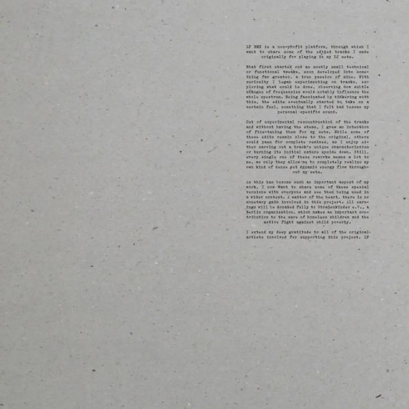 DJ Bone LF RMX 001 Vinyl Record