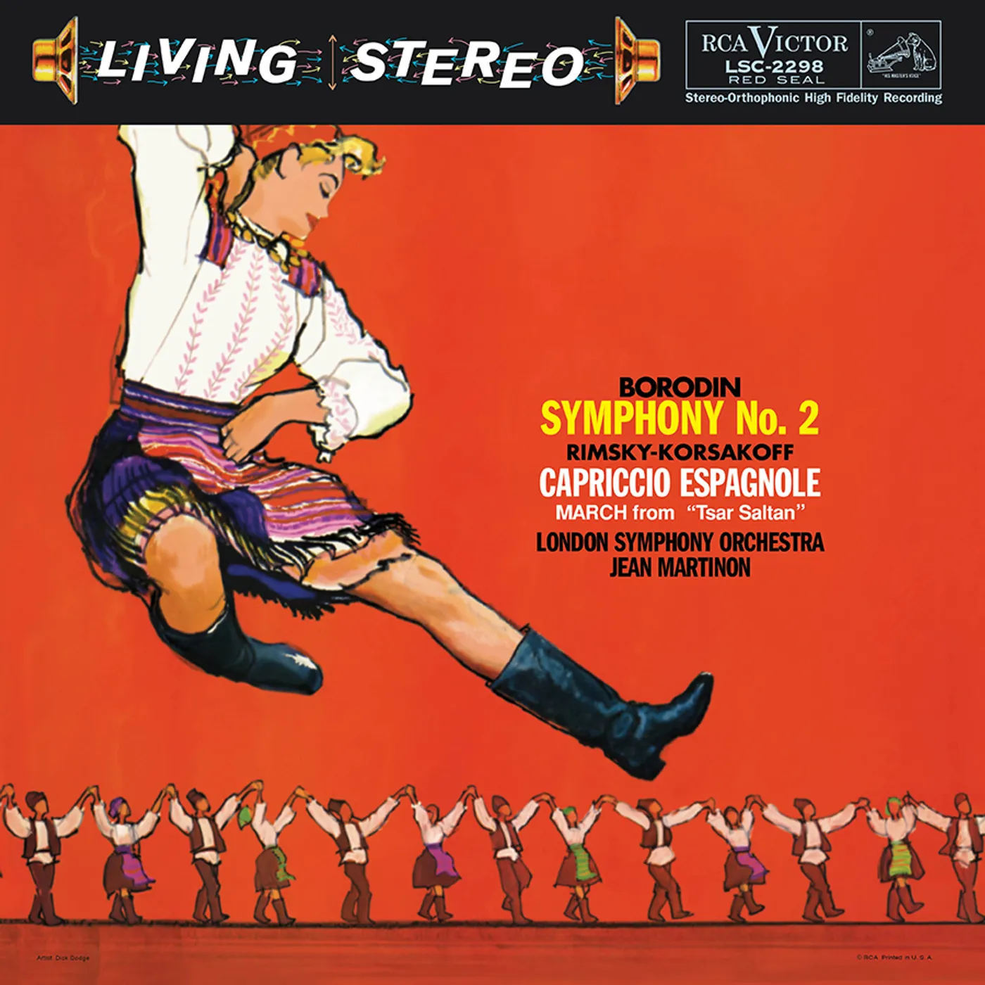 Jean Martinon BORODIN: SYMPHONY NO. 2 / RIMSKY-KORSAKOV: CAPRICO Vinyl Record