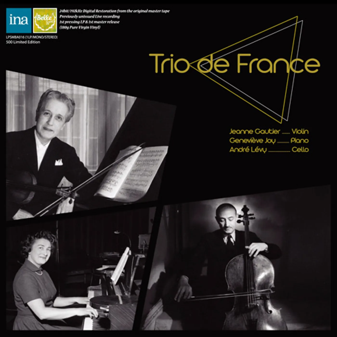 Trio de France FAURE & RAVEL TRIOS Vinyl Record